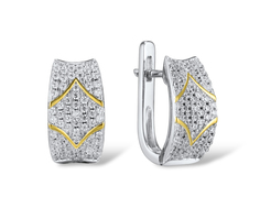 Серьги из серебра VALTERA 114916, циркон