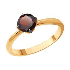Кольцо из красного золота р. 17,5 Diamant 31-310-01767-2, гранат