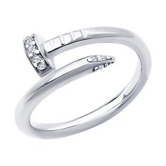 Кольцо из серебра р. 21 Diamant 94-110-02060-1, фианит
