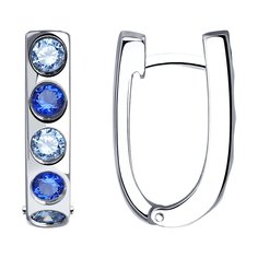 Серьги из серебра Diamant 94-120-01581-2, фианит