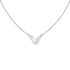 Колье из белого золота 35-40 см PLATINA jewelry 07-0260-00-401-1120, фианит