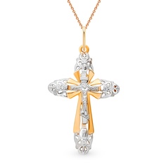 Подвеска из красного золота 585Gold 603005793, фианит