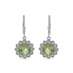 Серьги из серебра Ювелирия T31302, кварц/топаз