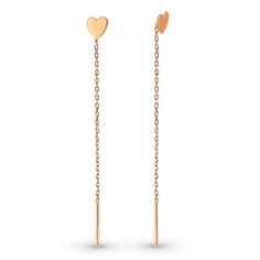 Серьги из красного золота 585Gold 402004771