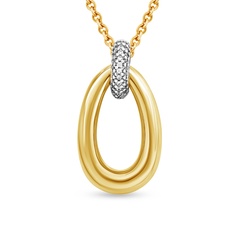 Кулон из серебра 585Gold 703006960, фианит