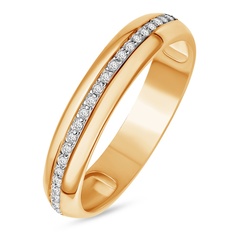 Кольцо из красного золота р. 18 585Gold 301012041, фианит
