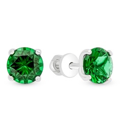 Серьги из серебра 585Gold 702011927, фианит