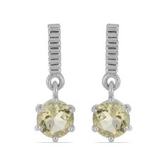 Серьги подвески из серебра Ювелирия T37601, кварц