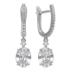 Серьги из серебра 585Gold 702007537, фианит