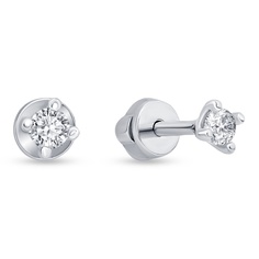 Серьги из серебра 585Gold 702011740, фианит