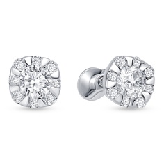 Серьги из серебра 585Gold 702005419, фианит
