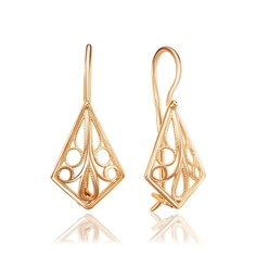 Серьги из красного золота 585Gold 402004744