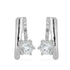 Серьги из серебра Ювелирия T33947, топаз