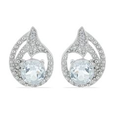 Серьги из серебра Ювелирия T34912, топаз