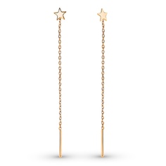 Серьги из красного золота 585Gold 402004772