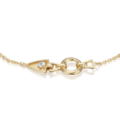 Браслет из желтого золота р.17 PLATINA jewelry 05-0702-00-201-1130, топаз