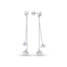 Серьги из серебра 585Gold 702011745, фианит