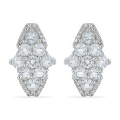 Серьги из серебра Ювелирия T38785, топаз