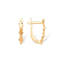 Серьги из красного золота 585Gold 402004659
