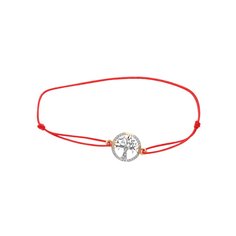 Браслет из красного золота 585Gold 505004779, фианит