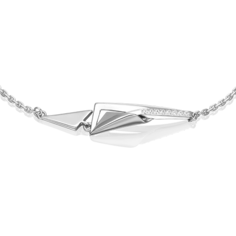 Браслет из белого золота р.16 PLATINA jewelry 05-0767-00-401-1120, фианит