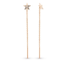 Серьги из красного золота 585Gold 402004767