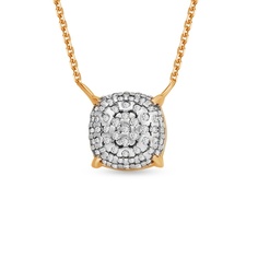 Колье из серебра 40 см 585Gold 706000667, фианит