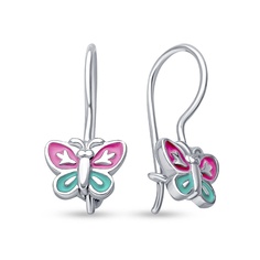 Серьги из серебра 585Gold 902000923, эмаль