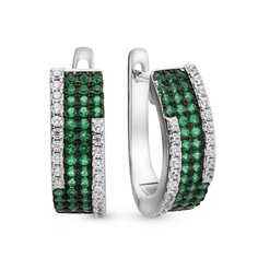 Серьги из серебра 585Gold 702005979, фианит