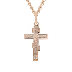 Подвеска из красного золота 585Gold 603005820, фианит