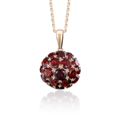 Кулон из красного золота PLATINA jewelry 03-2277-00-204-1110-46, гранат