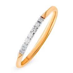 Кольцо из красного золота р. 16 585Gold 101015220, бриллиант