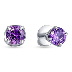 Серьги из серебра 585Gold 702009742, фианит