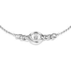 Браслет из белого золота р.17 PLATINA jewelry 05-0701-00-201-1120, топаз