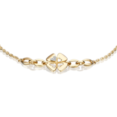 Браслет из белого/желтого золота р.17 PLATINA jewelry 05-0697-00-101-1121, бриллиант