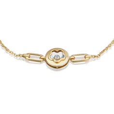 Браслет из белого/желтого золота р.16 PLATINA jewelry 05-0729-00-101-1121, бриллиант