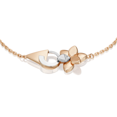 Браслет из белого/красного золота р.16 PLATINA jewelry 05-0733-00-101-1111, бриллиант