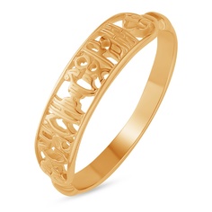 Кольцо из красного золота р. 17,5 585Gold 601007384