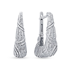 Серьги из серебра 585Gold 702011660