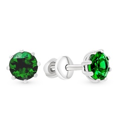 Серьги из серебра 585Gold 702011930, фианит