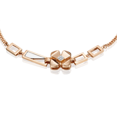 Браслет из белого/красного золота р.16 PLATINA jewelry 05-0731-00-101-1111, бриллиант