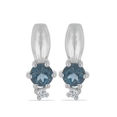 Серьги из серебра Ювелирия T36704, топаз