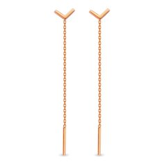 Серьги из красного золота 585Gold 402003677