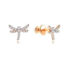 Серьги из серебра VALTERA 118829, фианит