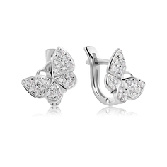 Серьги из серебра VALTERA 118855, фианит
