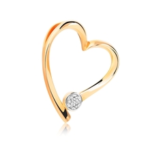 Бегунок из красного золота VALTERA 103995, бриллиант