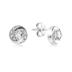 Серьги из серебра VALTERA 118323, фианит