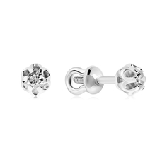 Серьги из серебра VALTERA 116984, фианит