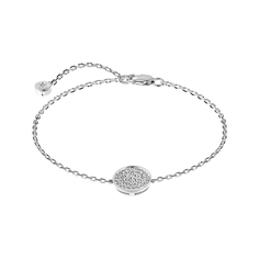 Браслет из серебра р. 19 VALTERA 113041, фианит