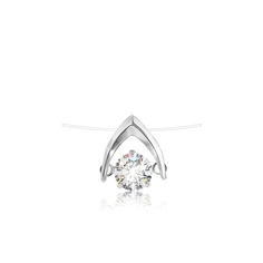 Колье из серебра 40-45 см VALTERA 118205, фианит